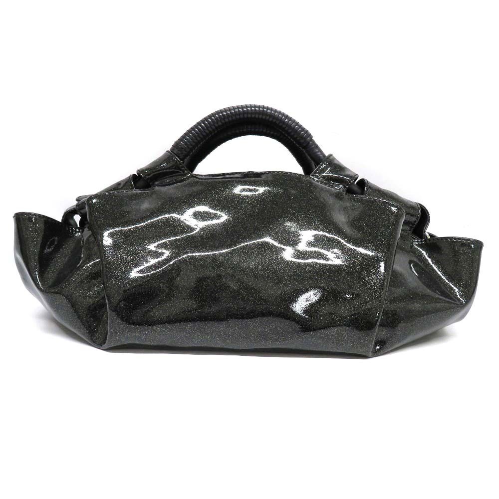 Loewe Enamel Aire Leather Glitter Handbag Nappa